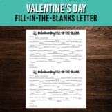 Valentine's Day Breakup Letter Fill-in-the-Blank Grammar S