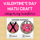 Valentine's Day Bulleltin Board Comparing Numbers Doughnut