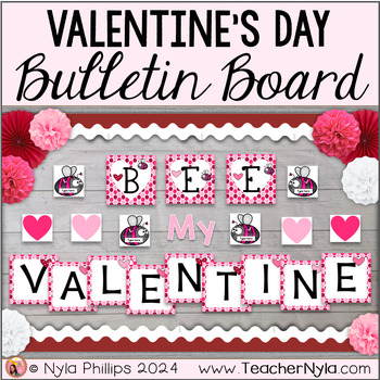 Preview of Valentine's Day Bulletin Board | Bee My Valentine