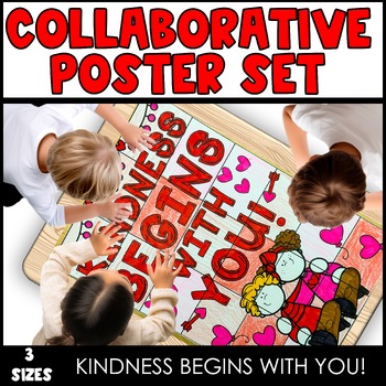 Preview of Valentine's Day February Bulletin Board Ideas Collaborative Poster