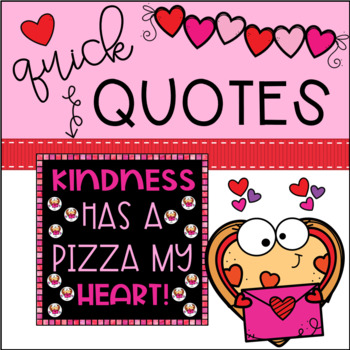 Preview of Valentine's Day Bulletin Board | EDITABLE Kindness Pizza Cut-Outs | Door Decor