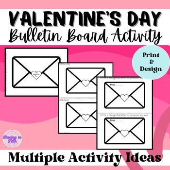 Preview of Valentine's Day | Bulletin Board Envelope Activity