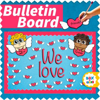 Preview of Valentine's Day Bulletin Board Idea and Valentines Door Decor Kit for February