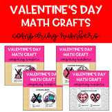 Valentine's Day Bulletin Board Math Crafts: Comparing Numbers