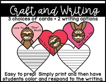 Valentine's Day Sloth Craft Idea For Kids