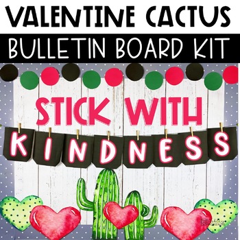 Preview of Valentine's Day Bulletin Board or Door Decor - Cactus Theme
