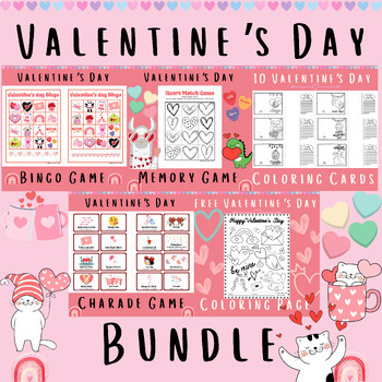 Preview of Valentine's Day Game & Card Bundle