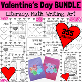 Valentine's Day Bundle! Literacy, Math, crafts, coloring p