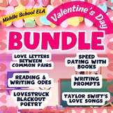Valentine's Day Bundle Middle School ELA Valentines Day Le