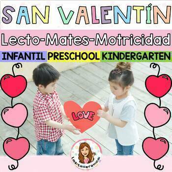 Preview of Valentine's Day Bundle / Paquete San Valentín. February. Literacy. Math. Spanish