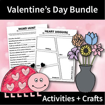 Preview of Valentine’s Day Bundle | Valentine’s Day Crafts and Activities