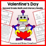 Valentine's Day Bundle for Second Grade | Math and Literac