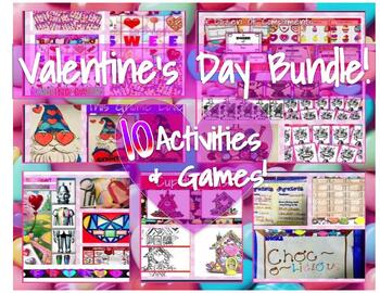 Preview of Valentine's Day Bundle of Activities!