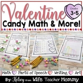 Valentine's Day Candy Heart Math Activities & More- 3rd, 4