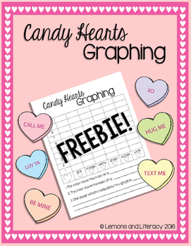 Preview of Valentine's Day Candy Hearts Graphing FREEBIE