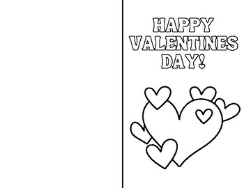 Valentine's Day Card Coloring Sheets by Maggie Spivey | TPT