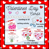 Valentine's Day Card Counting to Ten Activity for Kindergarten