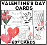 Valentine's Day Cards | Art & Writing | 60 Cards | Valentines