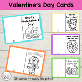 Valentine's Day Cards (B&W - Blank inside) - Foldable