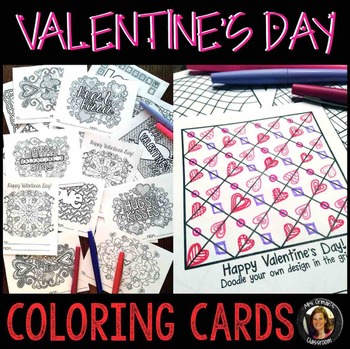 Valentine's Day Coloring Bookmarks by Tracee Orman
