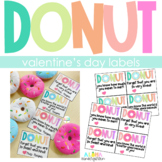 Valentine's Day Cards: DONUT Labels