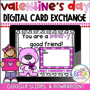 Preview of Valentine's Day Cards Exchange | No prep | Digital