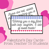 Valentine's Day Cards From Teacher | Valentine's Day Cards
