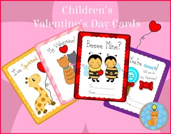 Valentine's Day Cards for Children Printables by Smart as a Fox Designs