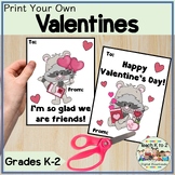 Valentine's Day Cards for Grades K-2/Printable Valentines 