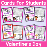Valentine's Day Cards for Students Editable Gift Tags (Col