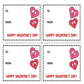 Valentine's Day Cards for Students From Teacher by Classroom Fun and Games