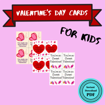 Valentine's Day Cards for kids by Creative Kaleidoscope | TPT