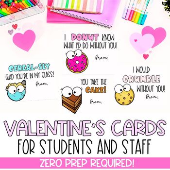 Preview of Valentine's Day Themed Cards | Student Gift