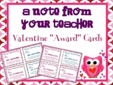 Valentine's Day Cards from Your Teacher