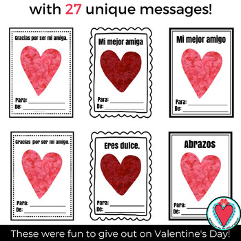 Valentine's printable cards en Español – Cuentology