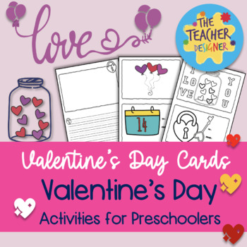 Preview of Valentine's Day Cards (valentine's day activities for preschoolers)