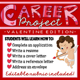 Valentine's Day Career Project & Activities (job search skills)
