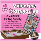 Valentine's Day Category Sorting for Speech and Language Therapy