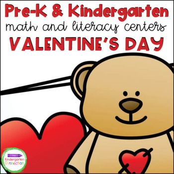 Preview of Valentine's Day Centers and Activities for Pre-K/Kindergarten