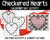 Valentine's Day Checkered Heart Activity