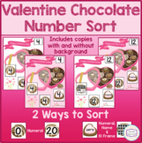 Valentine's Day Chocolate Number Sort