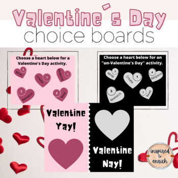 Preview of Valentine's Day Choice Boards for Fun with Google Slides