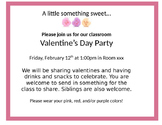 Valentine's Day Class Party Invitation