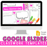 Valentine's Day Classwork Templates | Editable Daily Agend