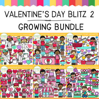 Preview of Valentine's Day Clip Art Blitz 2 Bundle
