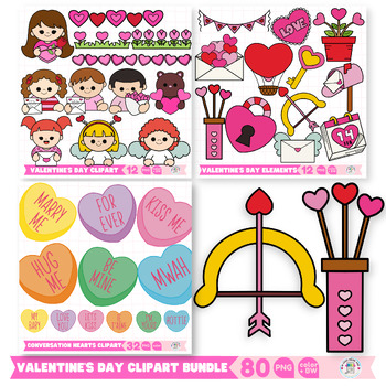 Preview of Valentine's Day Clipart Bundle