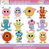 Valentine's Day Monsters Clipart