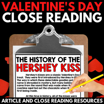 Preview of Valentine's Day Close Reading Passages - Questions - Activity - Projects