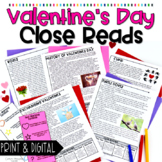 Valentine's Day Close Reading Passages