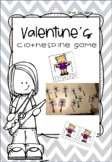 Valentine´s Day Clothespin 1